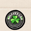 Ireland Circle Shamrock Organic Cotton Beanie