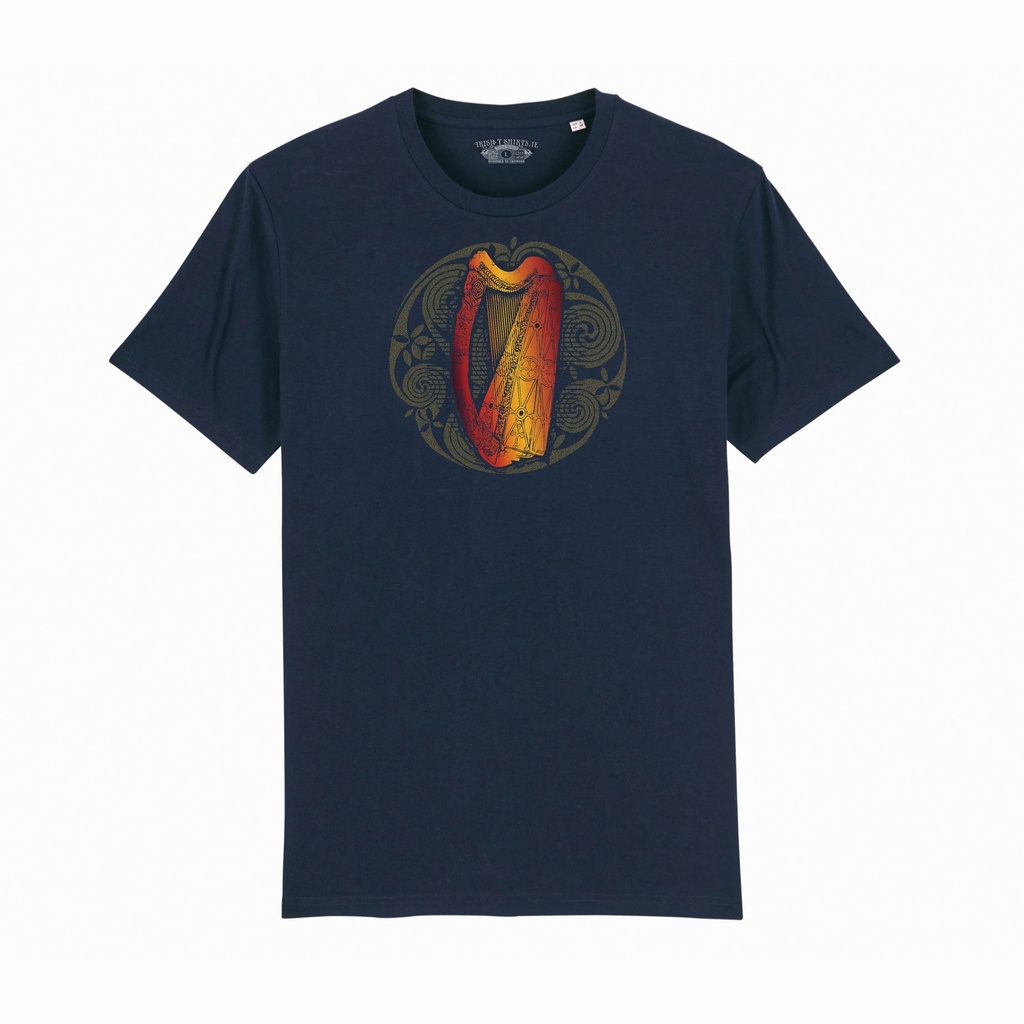 Celtic Harp Organic Unisex T-Shirt