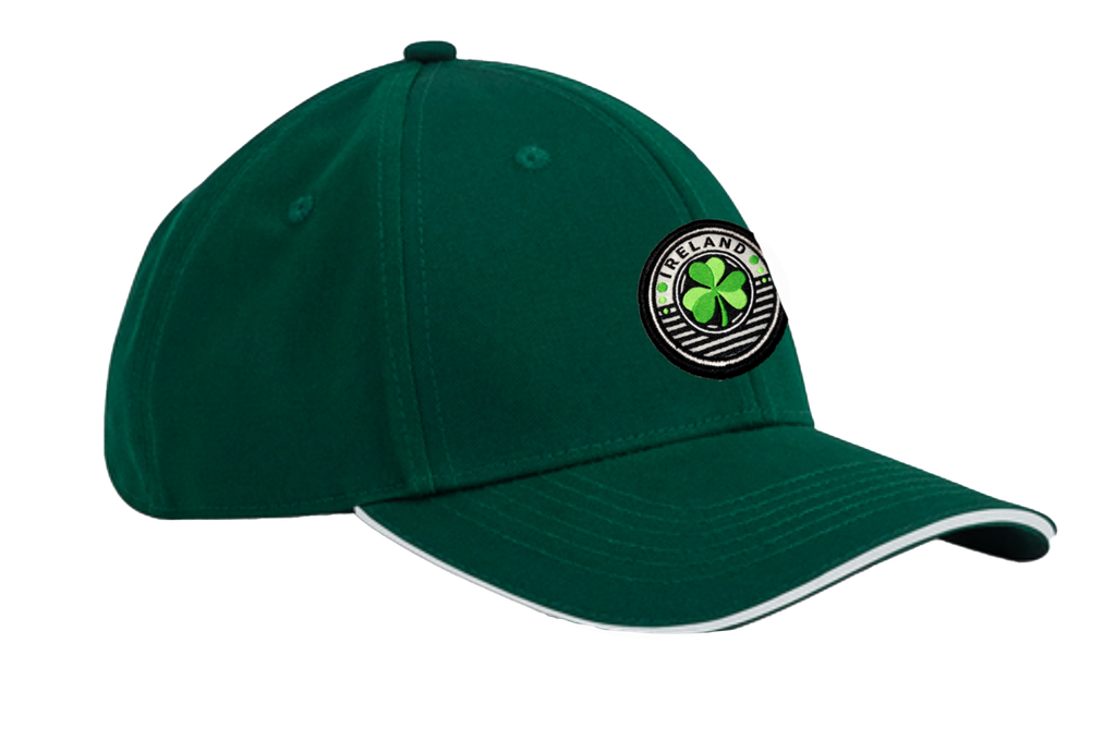 Ireland Circle Shamrock Organic cotton 6-panel Cap