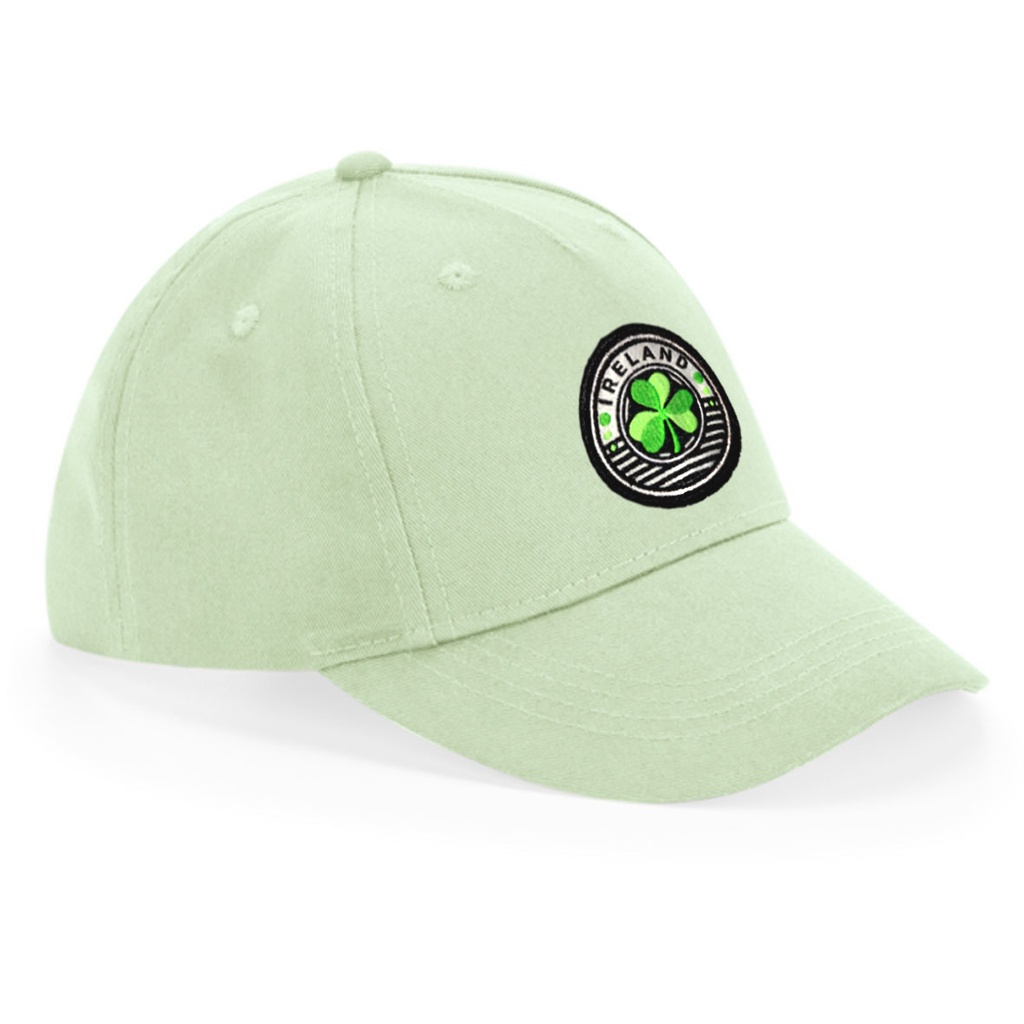 Ireland Circle Shamrock Junior organic cotton 5-panel cap