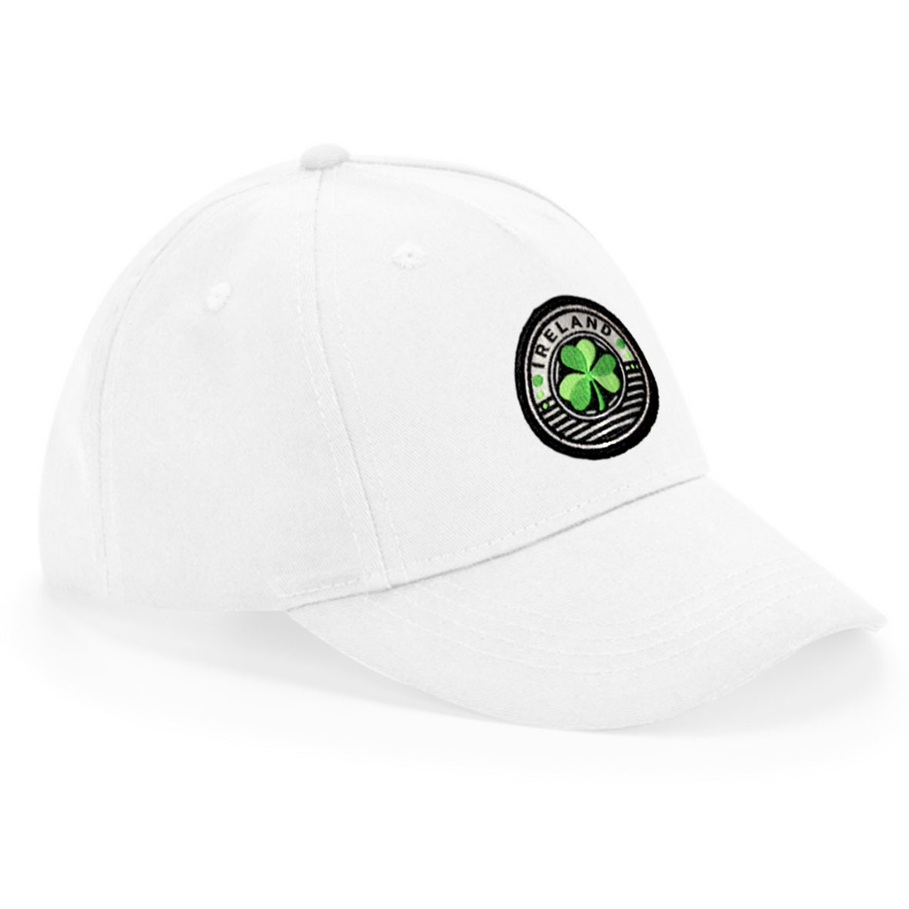 Ireland Circle Shamrock Junior organic cotton 5-panel cap