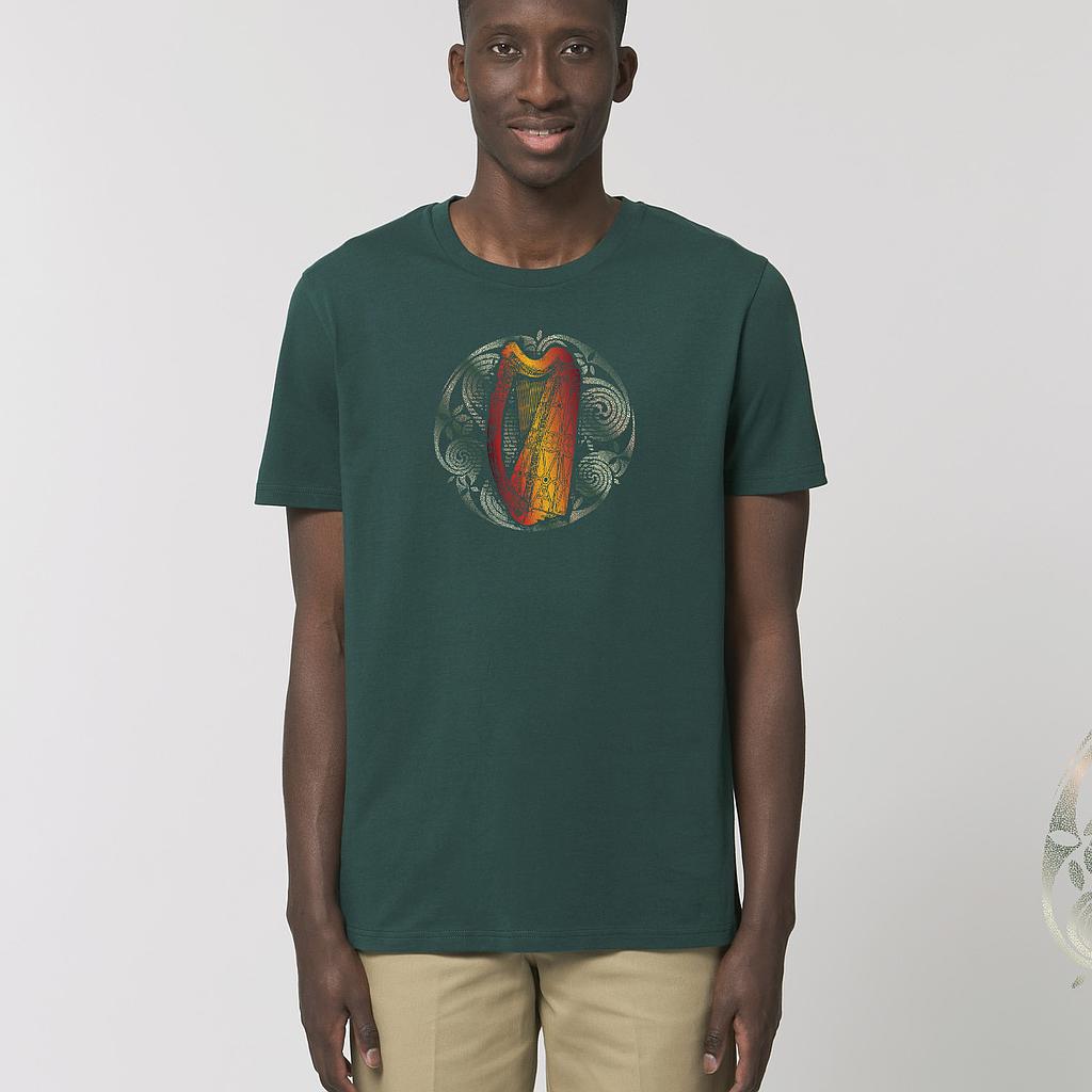 Celtic Harp Organic Unisex T-Shirt